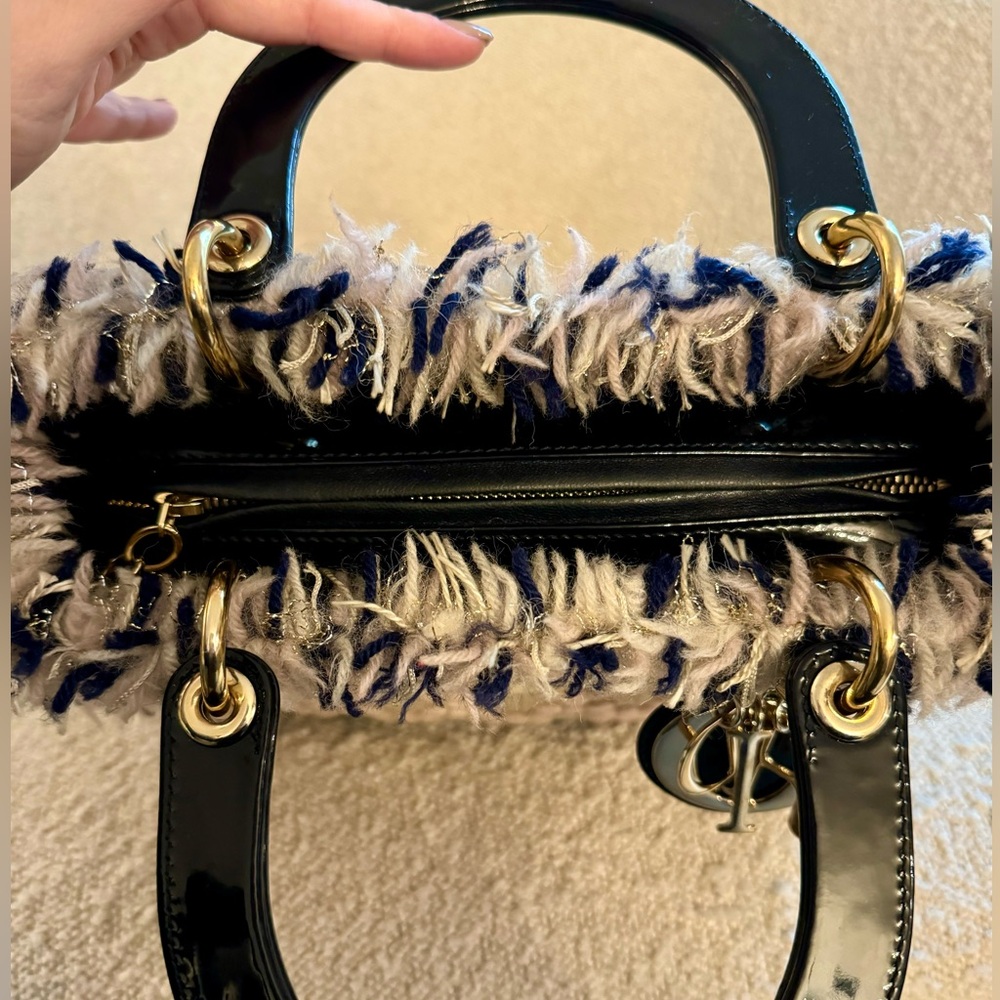 Authentic Dior Tweed Multicolor Medium - image 6
